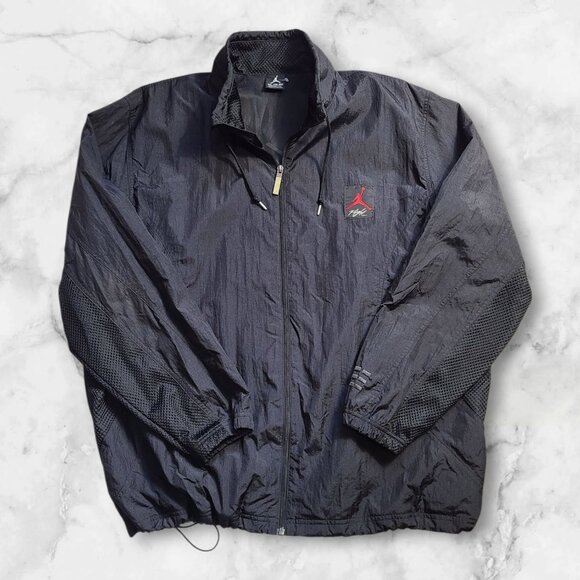 Air Jordan Flight Jacket Windbreaker Side Mesh Men's XXL - Picture 2 of 14